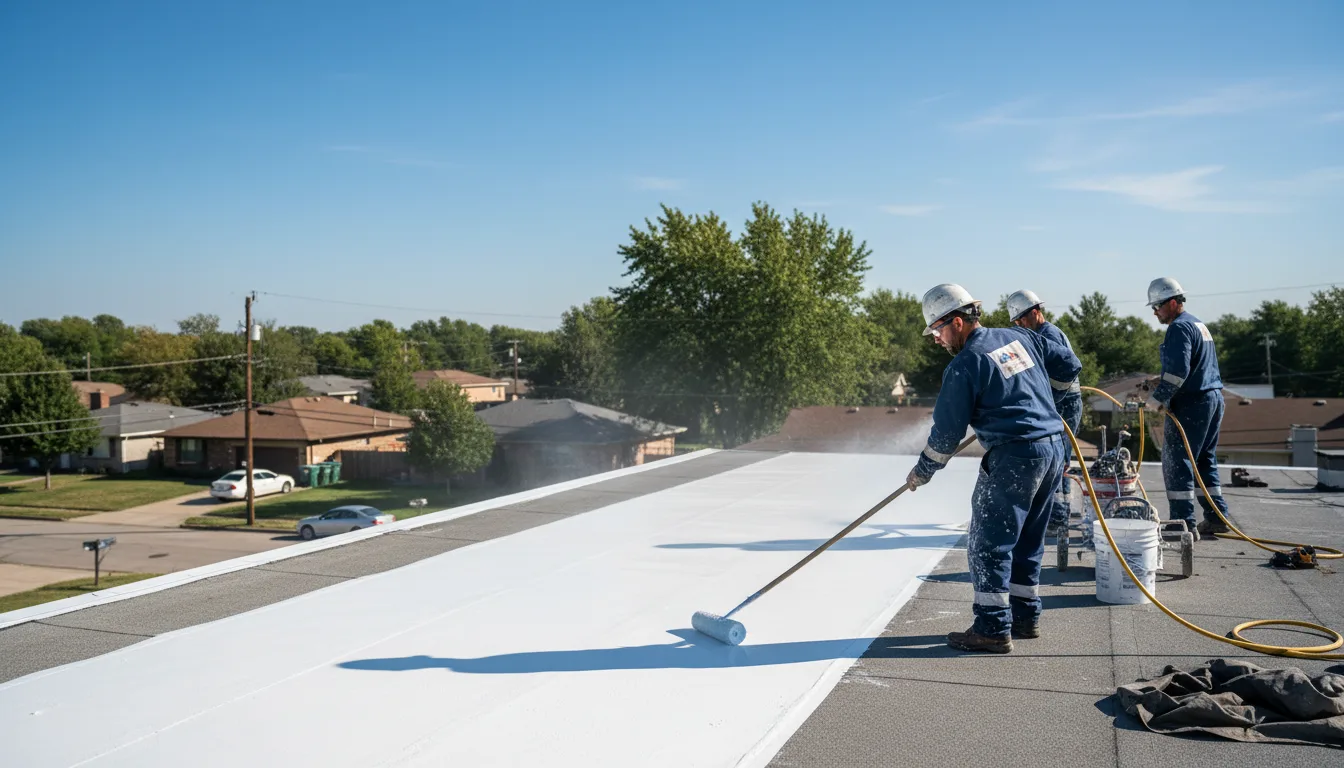 Commercial roof coating in Coal Township, PA near me